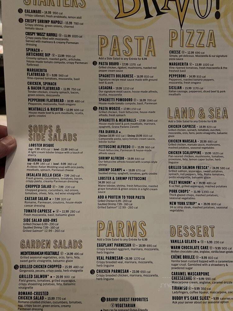 Bravo Cucina Italiana - Dublin, OH menu_pic
