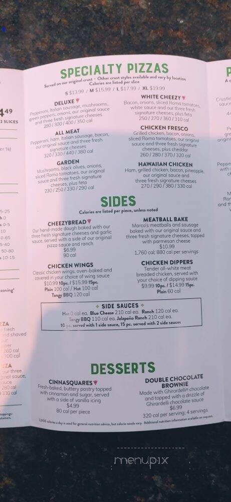 Marco's Pizza - Buford, GA menu_pic