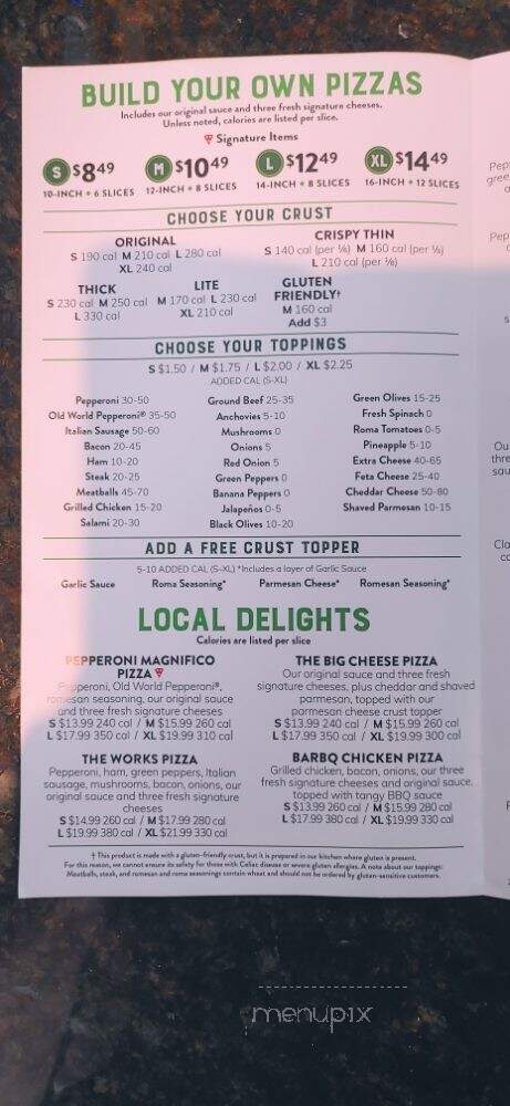 Marco's Pizza - Buford, GA menu_pic