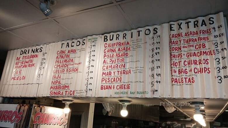 The Taco Stand - La Jolla, CA menu_pic