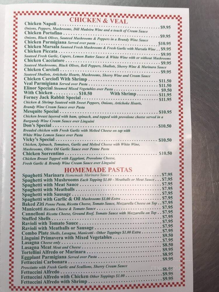Eddie's Napoli's - Garland, TX menu_pic