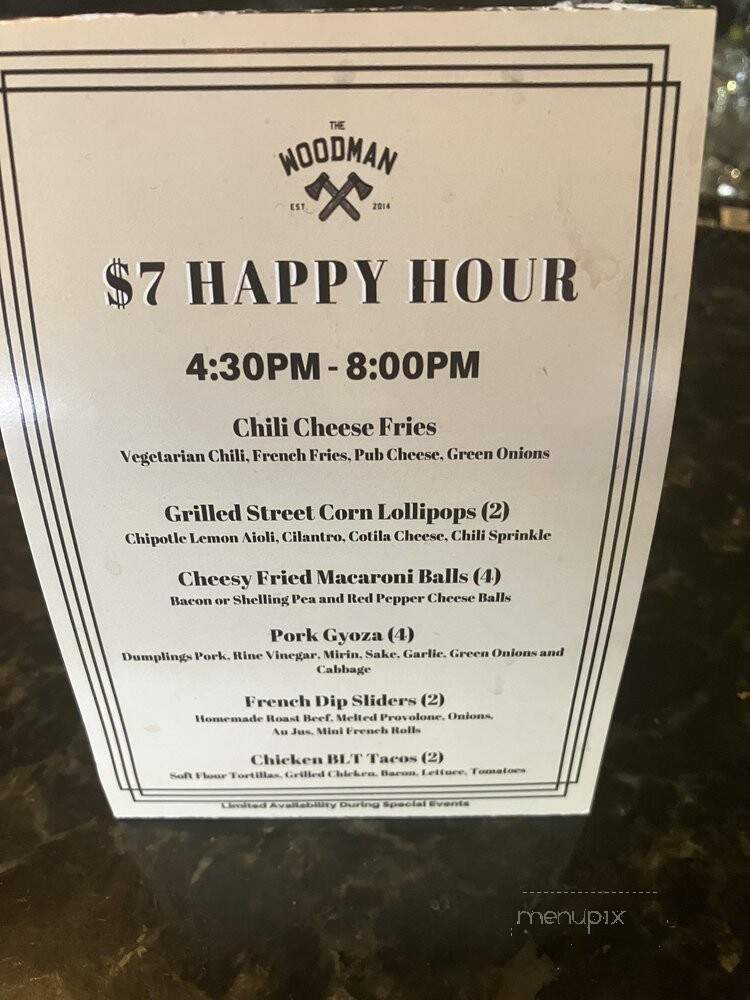 Woodman - Los Angeles, CA menu_pic