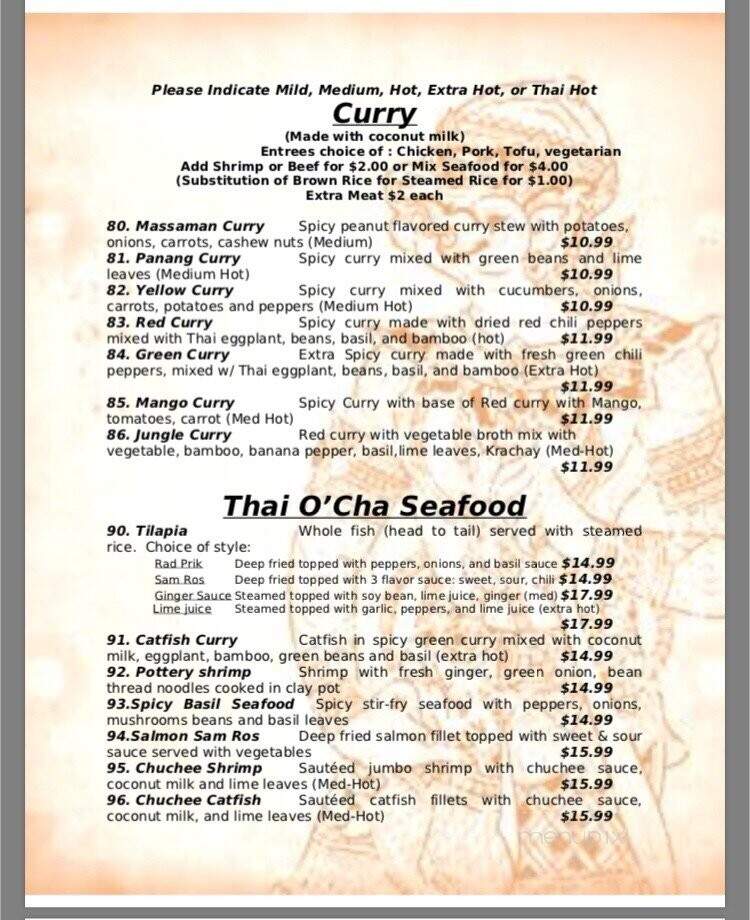 Thai Chan - Fishers, IN menu_pic