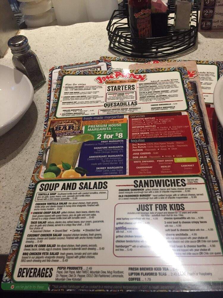 Jose Pepper's - Kansas City, MO menu_pic