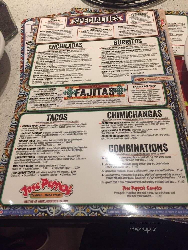Jose Pepper's - Kansas City, MO menu_pic