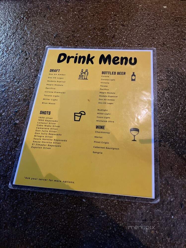 La Unica Mexican Restaurant - Charlotte, NC menu_pic