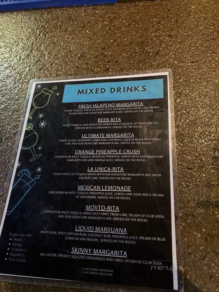 La Unica Mexican Restaurant - Charlotte, NC menu_pic