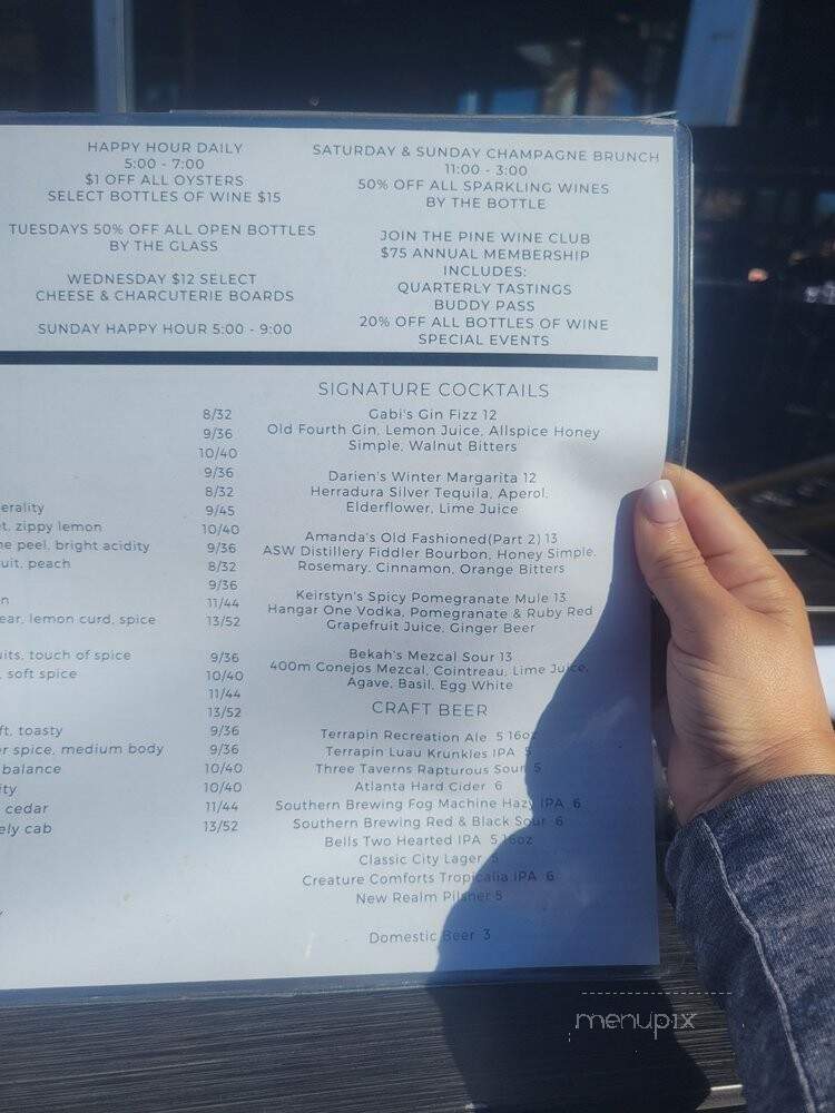 Pine - Athens, GA menu_pic