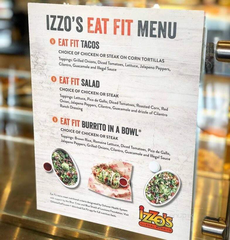 Izzo's Illegal Burrito - Gonzales, LA menu_pic