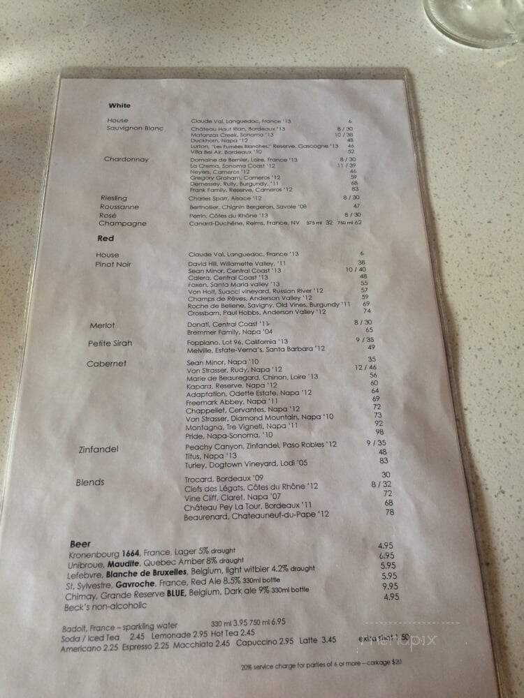 Cafe Plan B - Sacramento, CA menu_pic