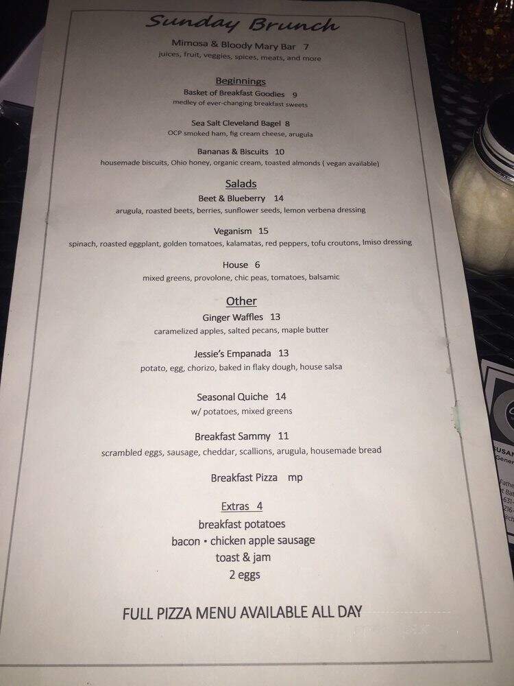 Cha Spirits & Pizza Kitchen - Akron, OH menu_pic