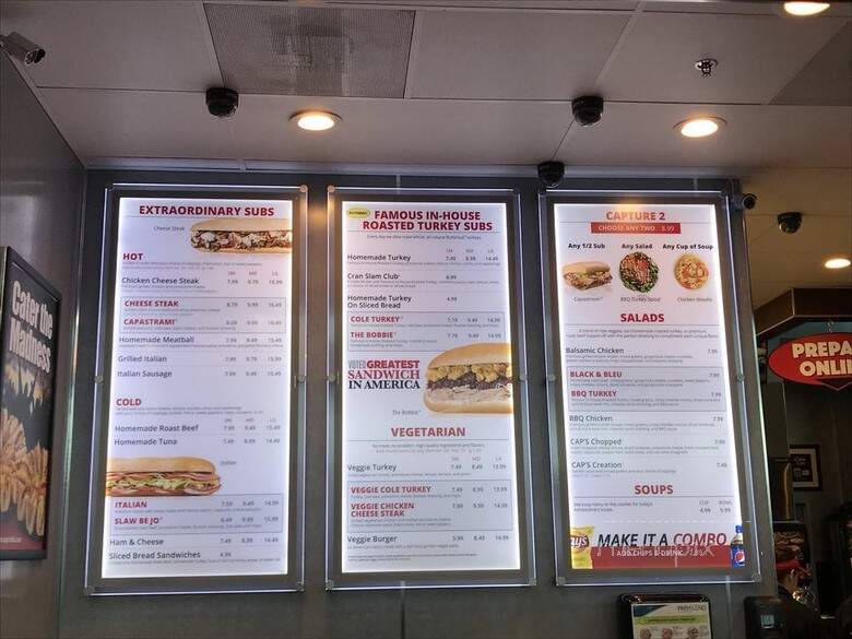 Capriotti's Sandwich Shop - Las Vegas, NV menu_pic