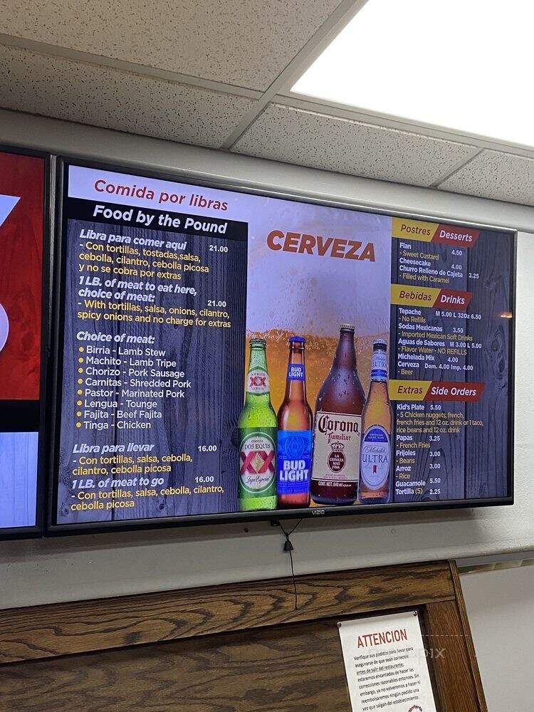Birrieria Aguinaga - Garland, TX menu_pic