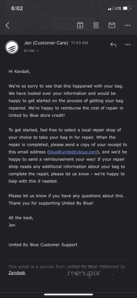 United By Blue - Philadelphia, PA menu_pic
