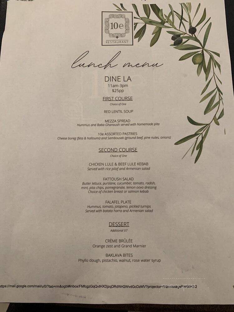 10e Restaurant - Los Angeles, CA