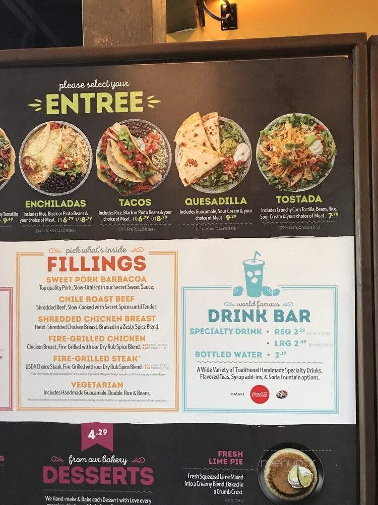 Cafe Rio Mexican Grill - Chandler, AZ menu_pic