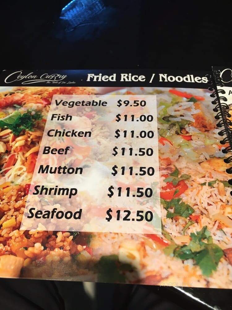 Ceylon Curry - Staten Island, NY menu_pic
