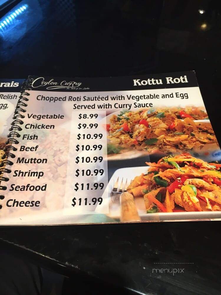 Ceylon Curry - Staten Island, NY menu_pic