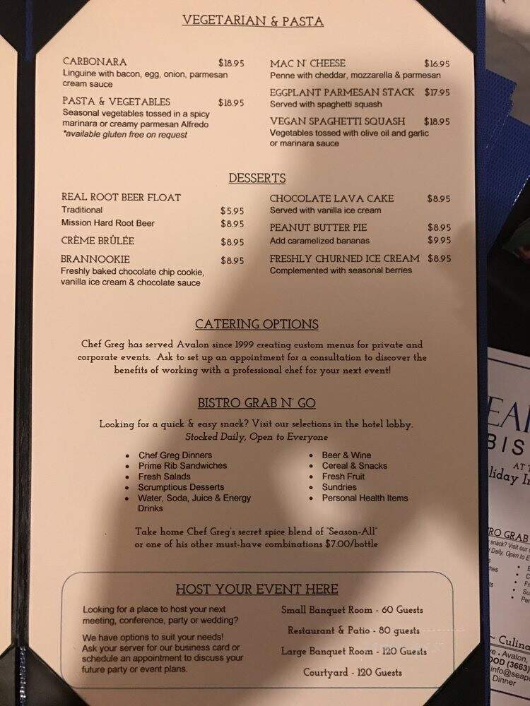 Seaport Bistro - Avalon, CA menu_pic