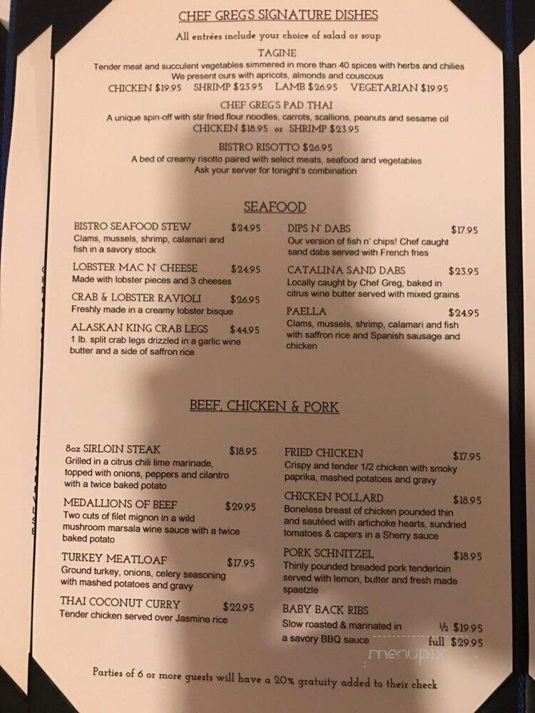 Seaport Bistro - Avalon, CA menu_pic