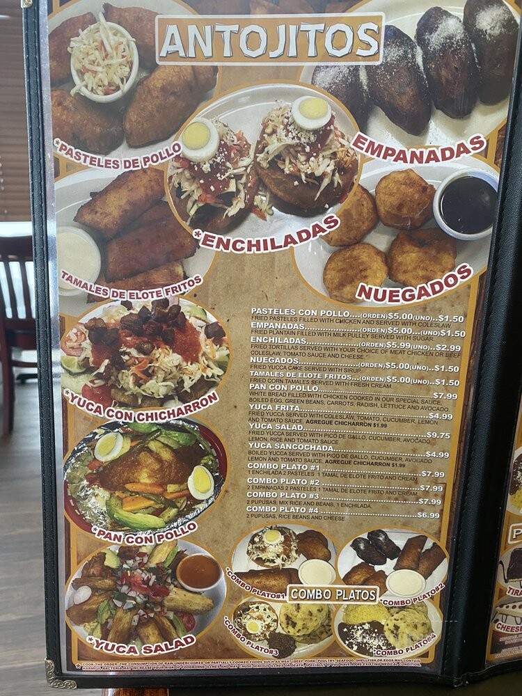 El Pulgarcito - Nashville, TN menu_pic