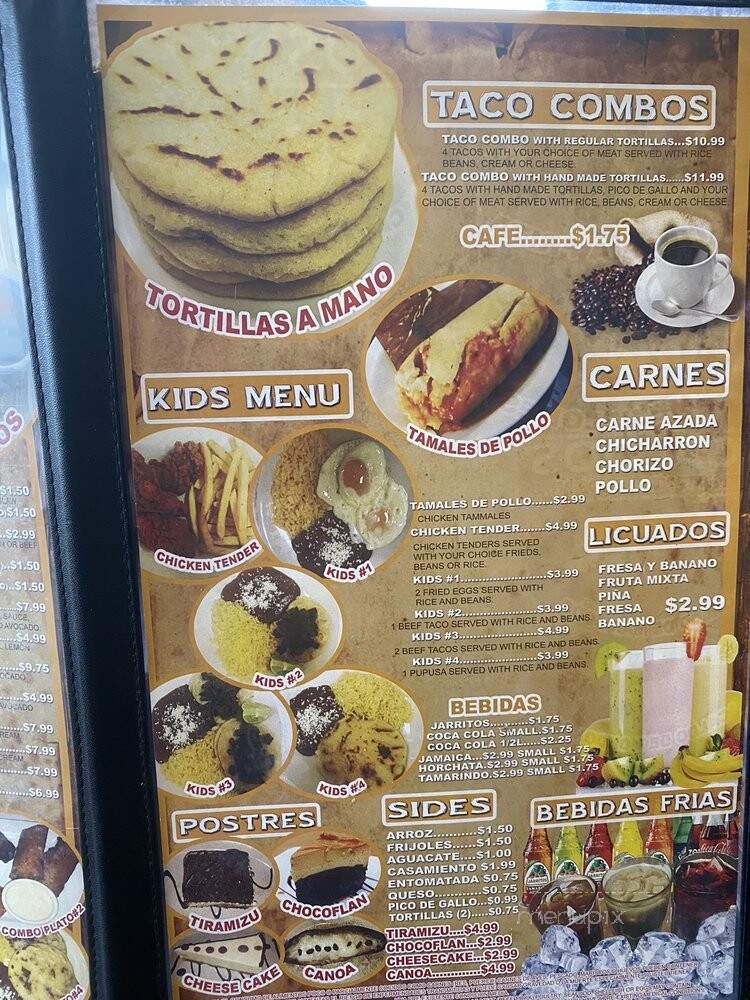 El Pulgarcito - Nashville, TN menu_pic