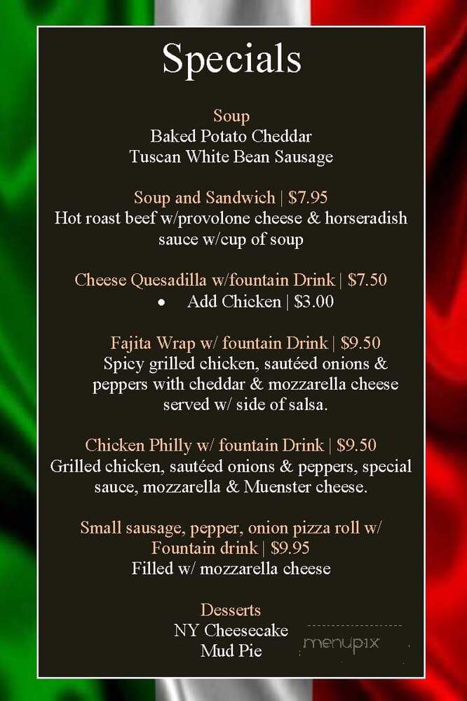 Cugini - Syracuse, NY menu_pic