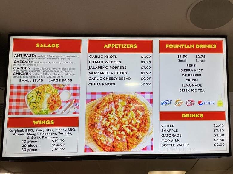 Atomic Pizza - La Habra, CA menu_pic