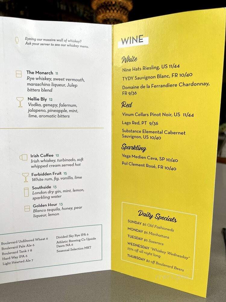 Julep - Kansas City, MO menu_pic