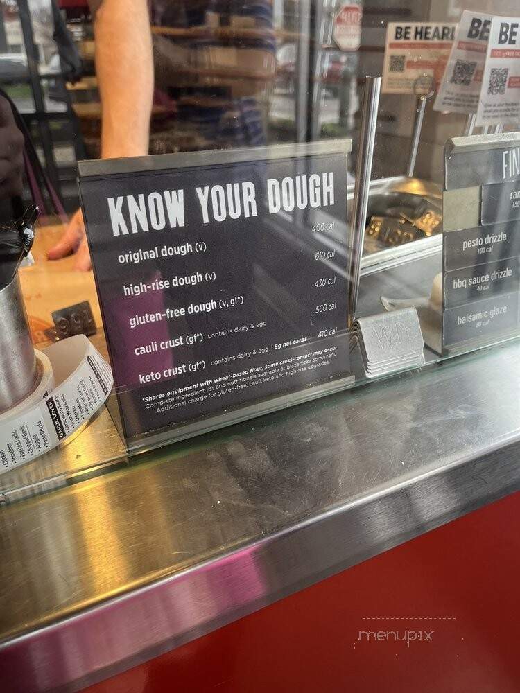 Blaze Pizza - Louisville, KY menu_pic