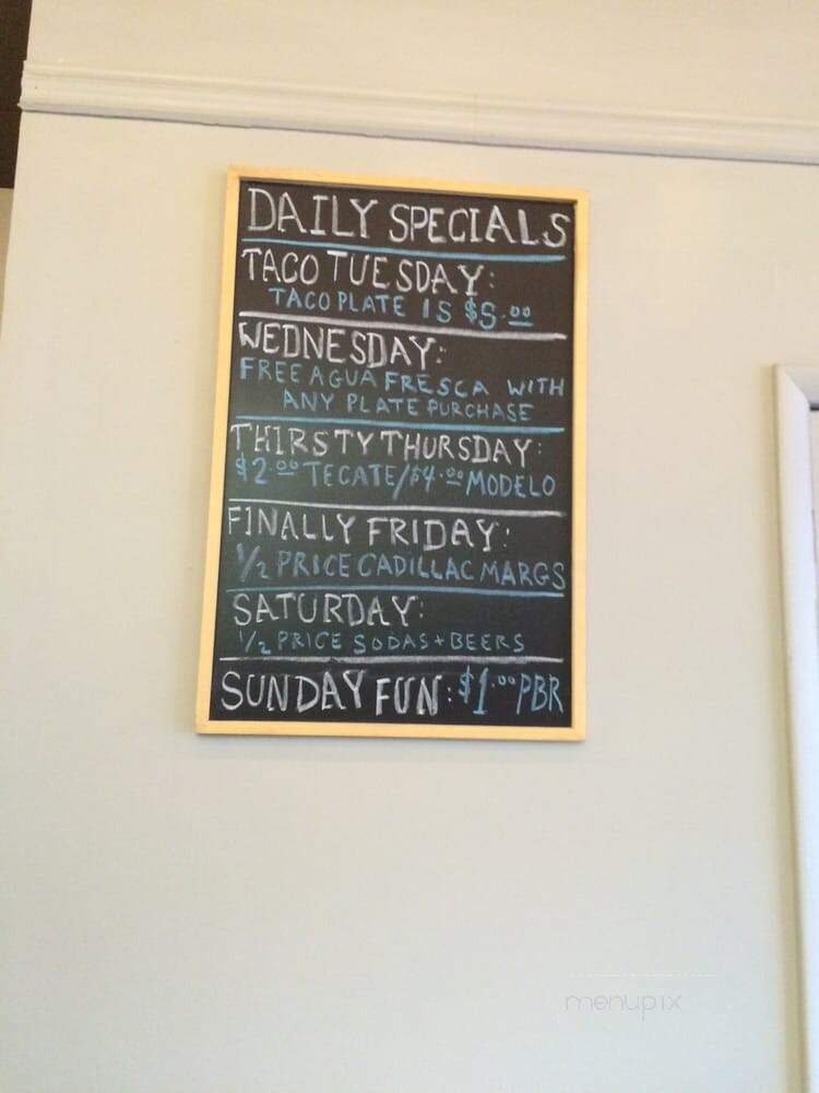Taco Zone - Lawrence, KS menu_pic
