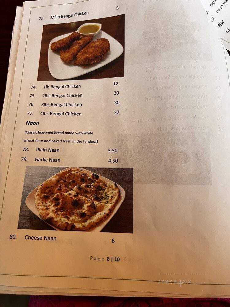 India's Flavor - Sparr Heights - Glendale, CA menu_pic