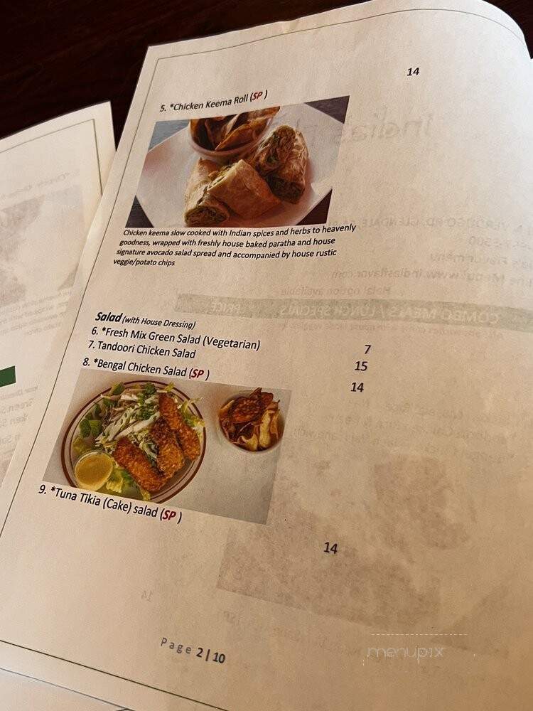 India's Flavor - Sparr Heights - Glendale, CA menu_pic