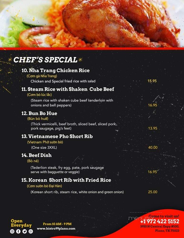 Pho Bay Restaurant - Plano, TX menu_pic