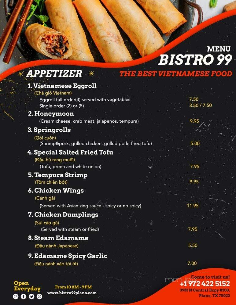 Pho Bay Restaurant - Plano, TX menu_pic