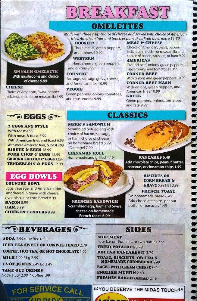 Merks Family Dining - Muncie, IN menu_pic