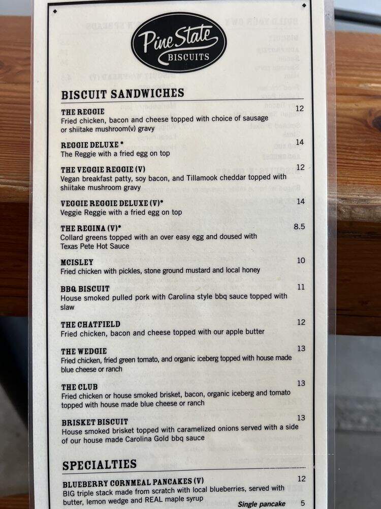 Pine State Biscuits - Portland, OR menu_pic
