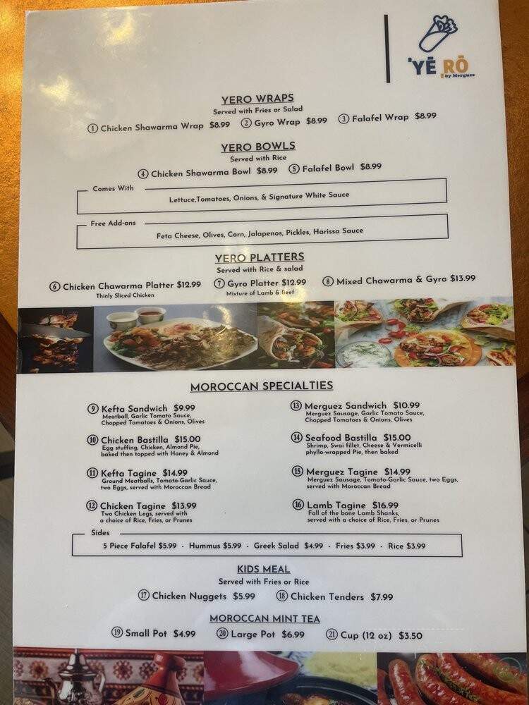 Merguez Restaurant - Orlando, FL menu_pic