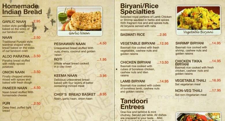 India Oven - Citrus Heights, CA menu_pic
