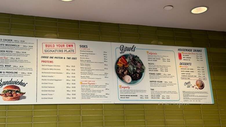 Tender Greens - Burbank, CA menu_pic