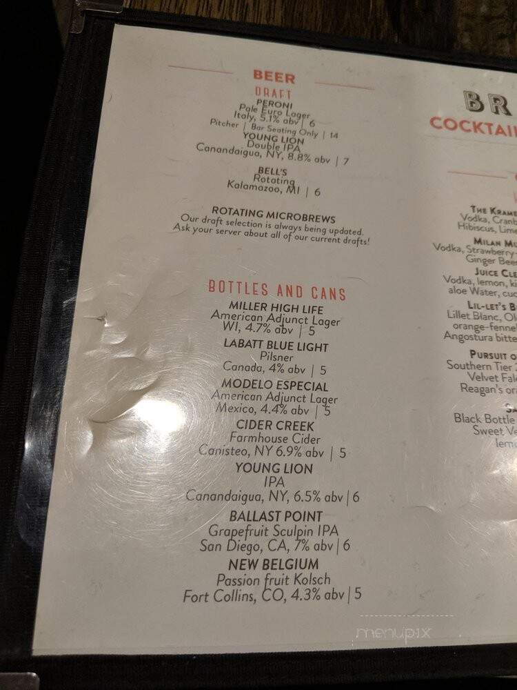 Branca - Pittsford, NY menu_pic