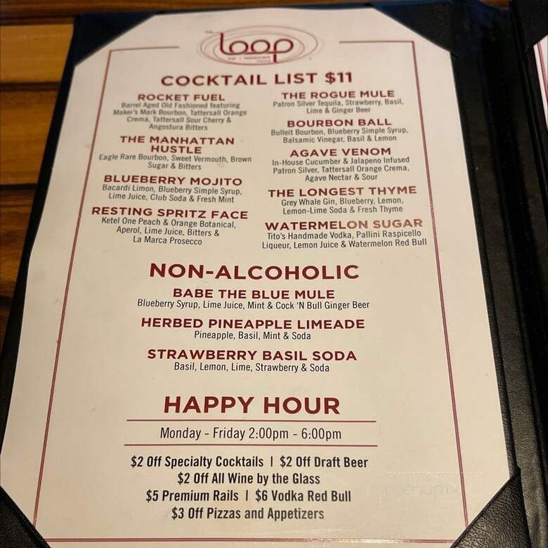 Loop - Minneapolis, MN menu_pic
