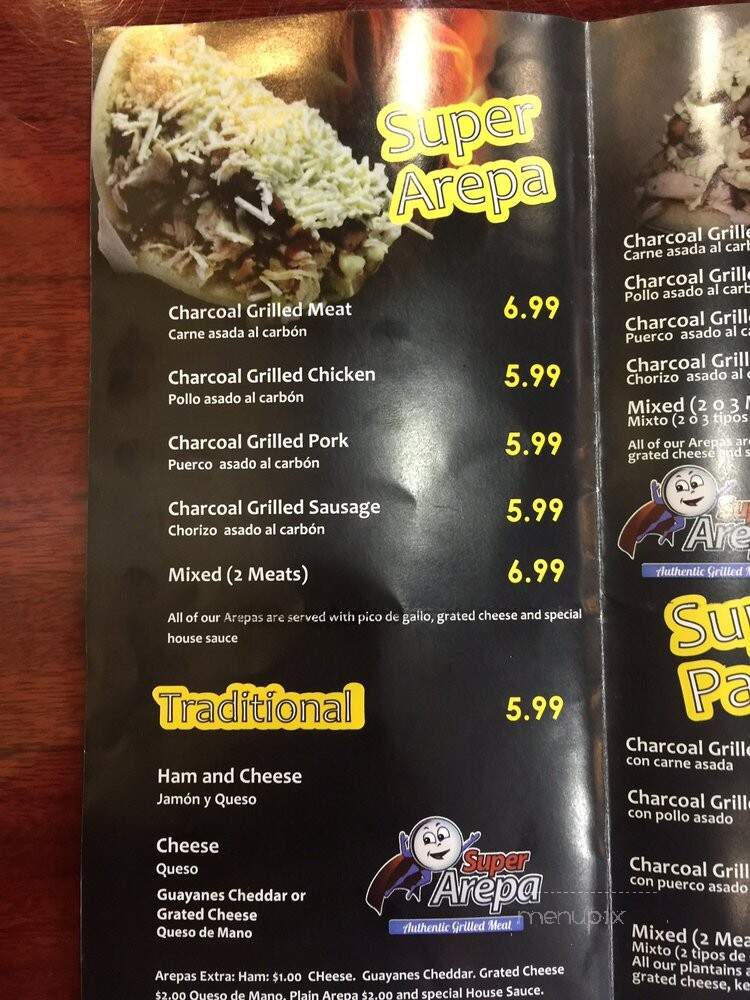 Super Arepa - Pembroke Pines, FL menu_pic