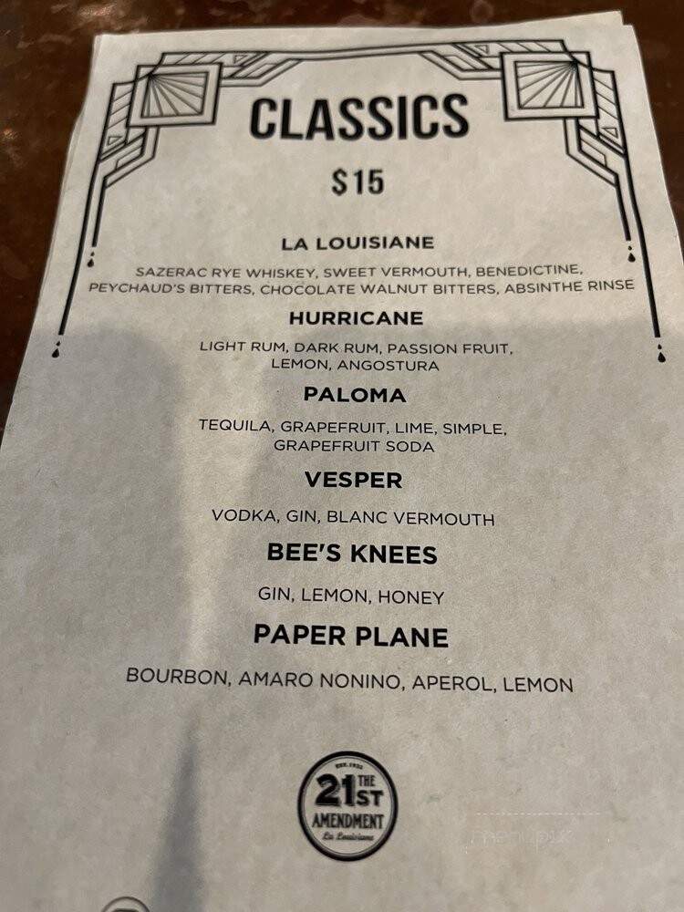 21st Amendment at la Louisiane - New Orleans, LA