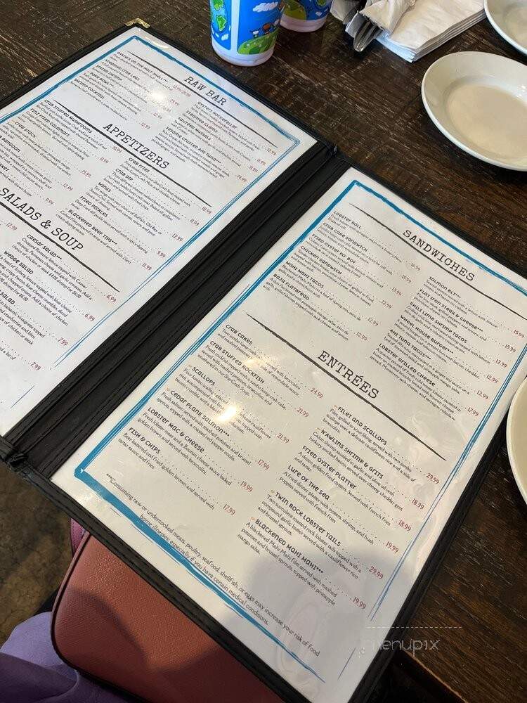 CJ Finz Raw Bar & Grille - Manassas, VA menu_pic