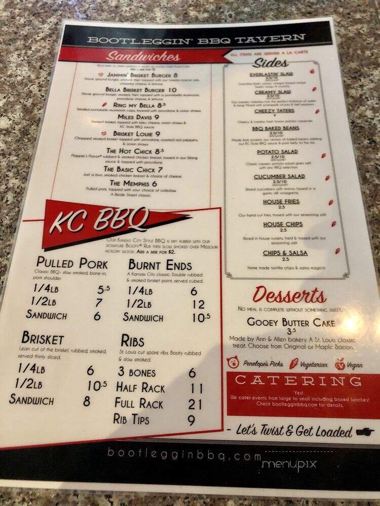 Bootleggin BBQ - Saint Louis, MO menu_pic