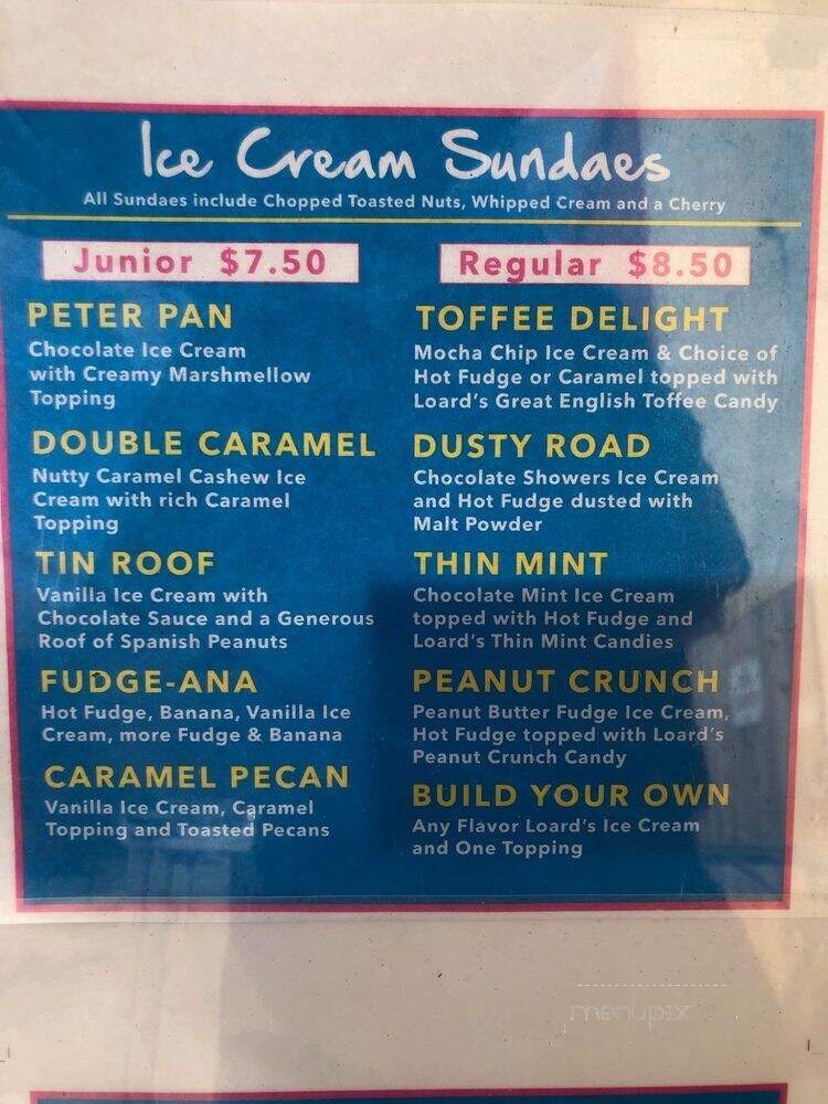 Loard's - Santa Cruz, CA menu_pic