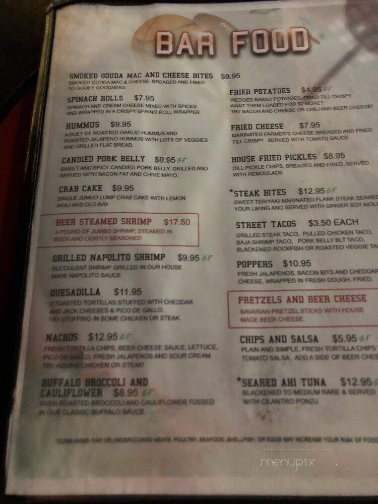 Jay's Downtown Sports Lounge - Fredericksburg, VA menu_pic