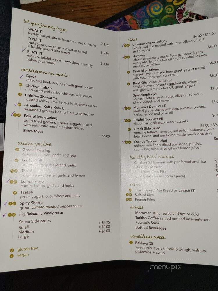 Dametra Fresh Mediterranean - Monterey, CA menu_pic