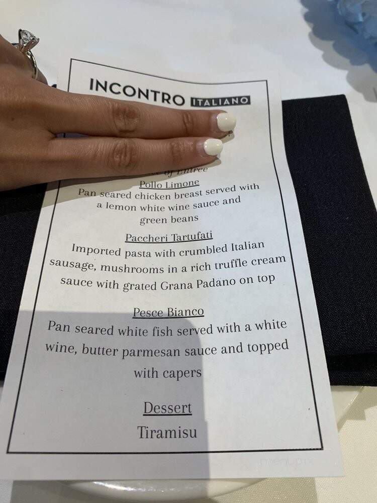 Incontro a Tavola - South Barrington, IL menu_pic